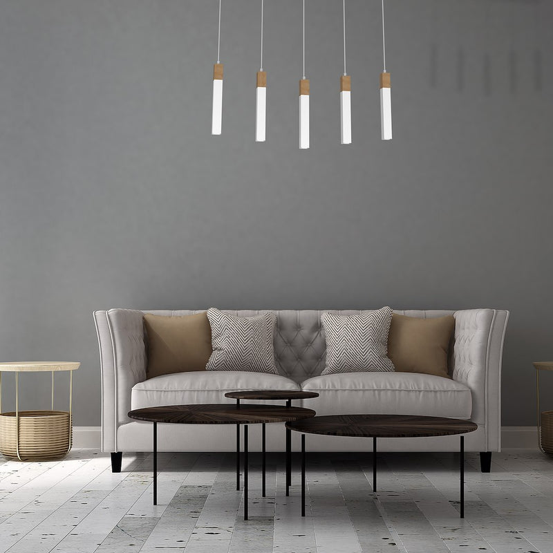 Milagro Solo 5L pendant lamp GU10