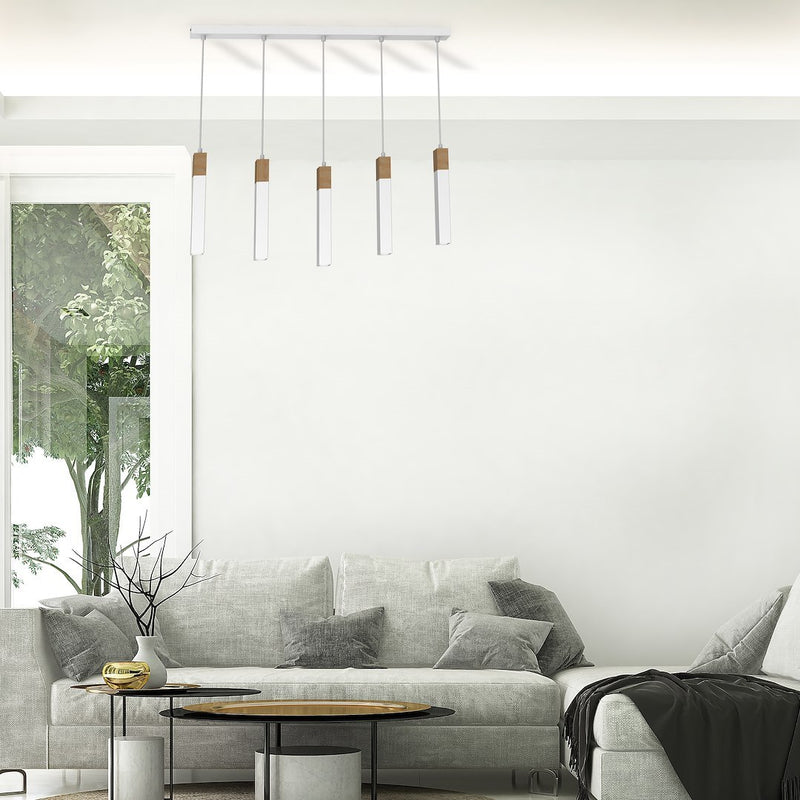 Milagro Solo 5L pendant lamp GU10