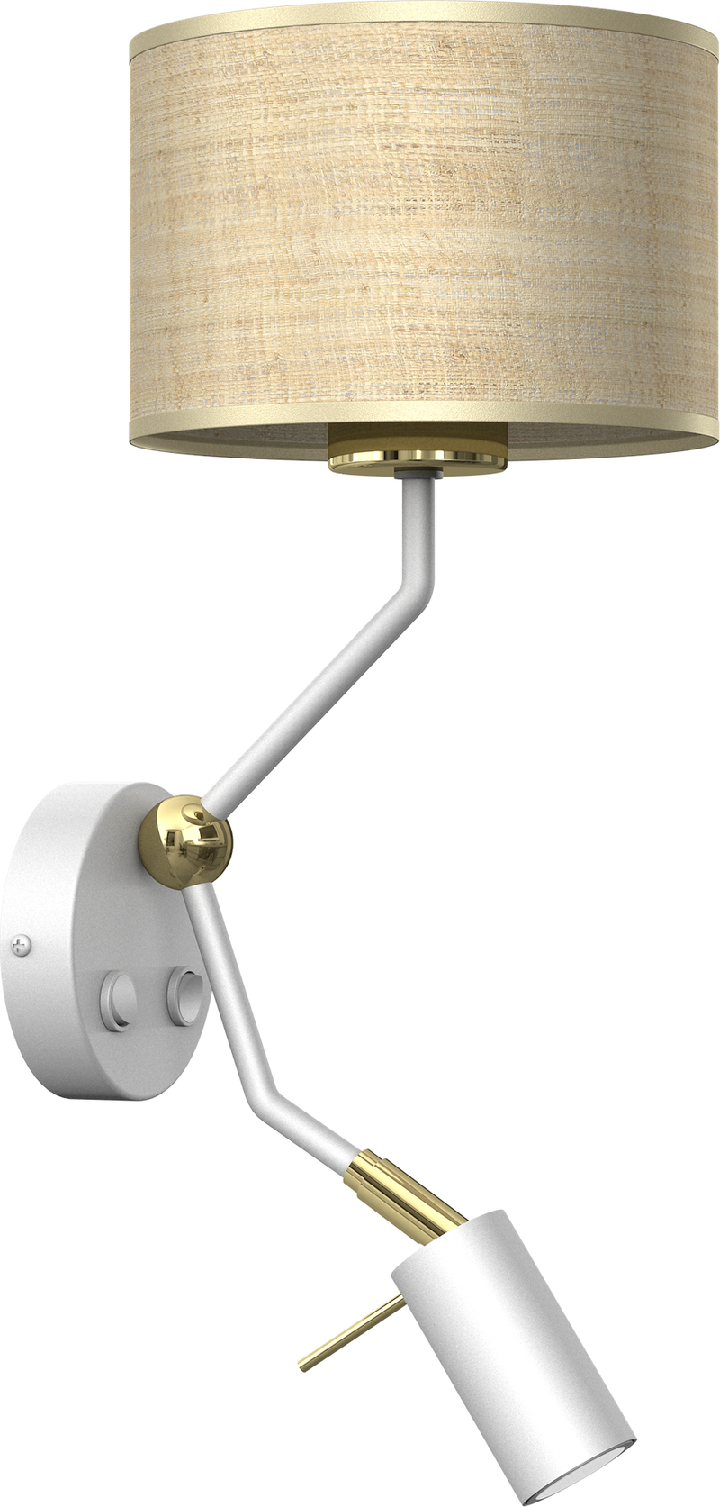 Milagro Marshal 2L wall sconce lamp E27 / GU10 H 38cm