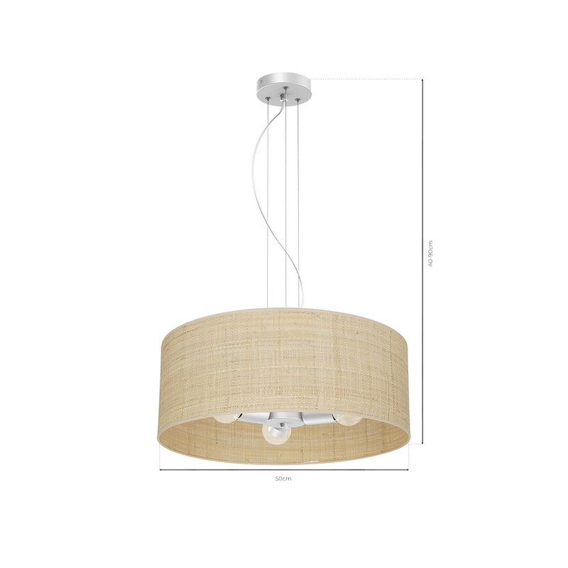 Milagro Marshal 3L pendant lamp E27