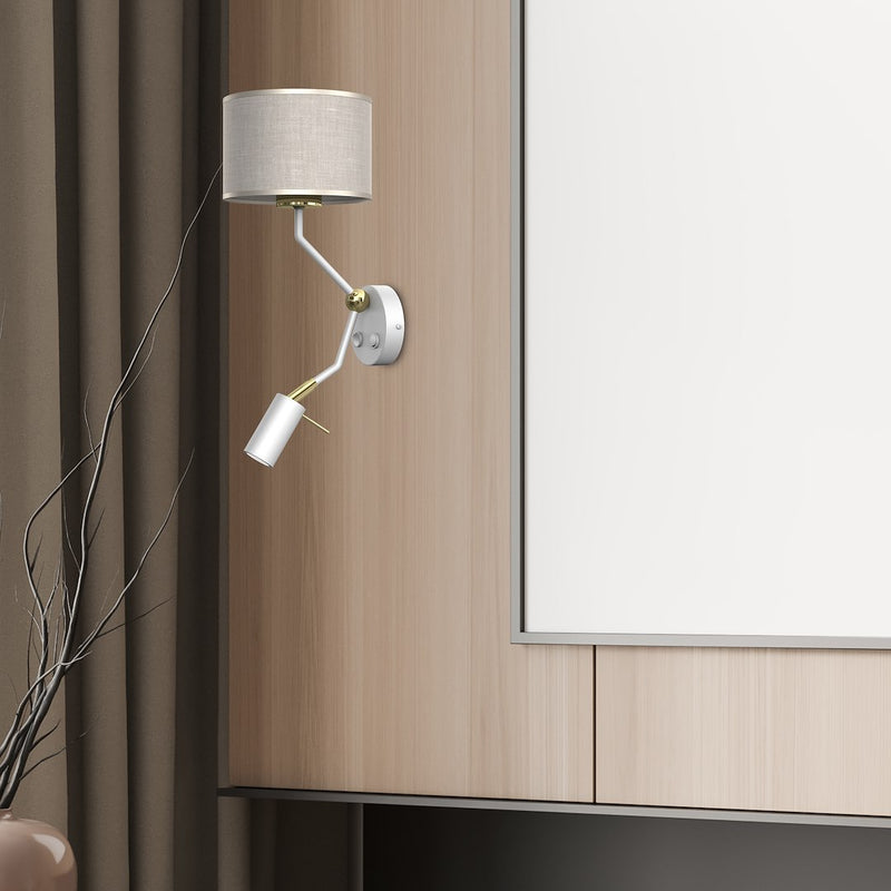 Milagro Lino 2L wall sconce lamp E27 / GU10 H 38cm