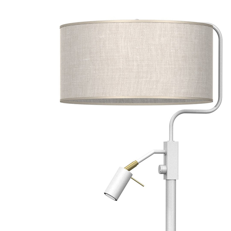 Milagro Lino 2L floor lamp E27 / GU10, white H 150cm