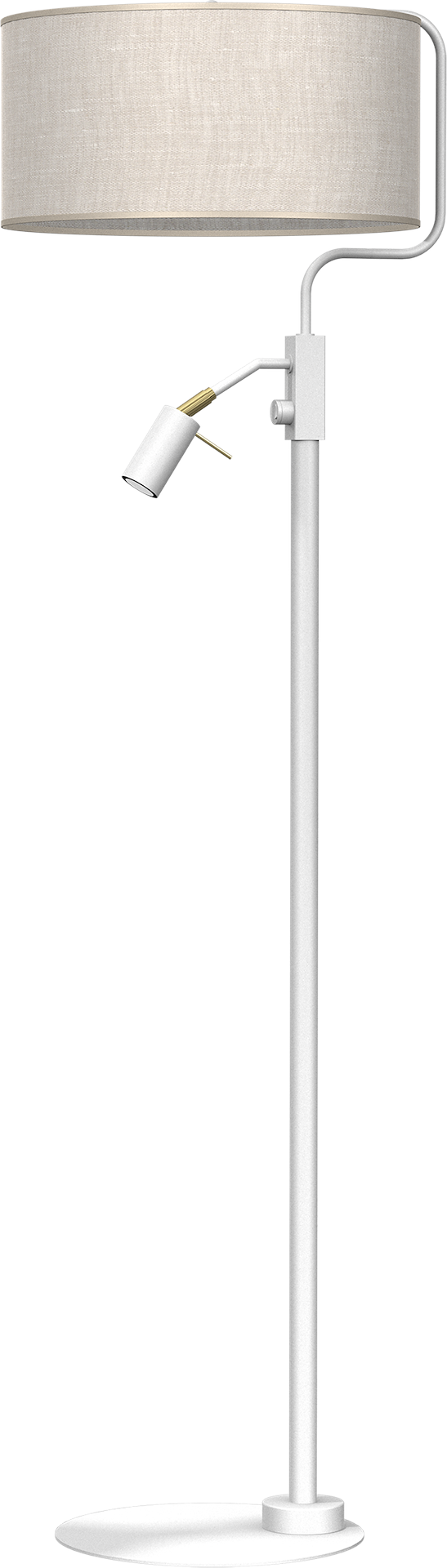 Milagro Lino 2L floor lamp E27 / GU10, white H 150cm