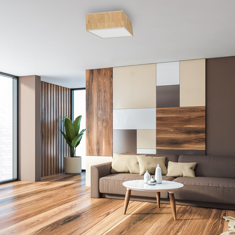 Milagro Cork 2L ceiling lamp E27 H 13cm