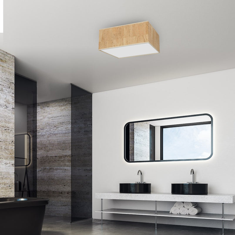 Milagro Cork 3L ceiling lamp E27 H 13cm