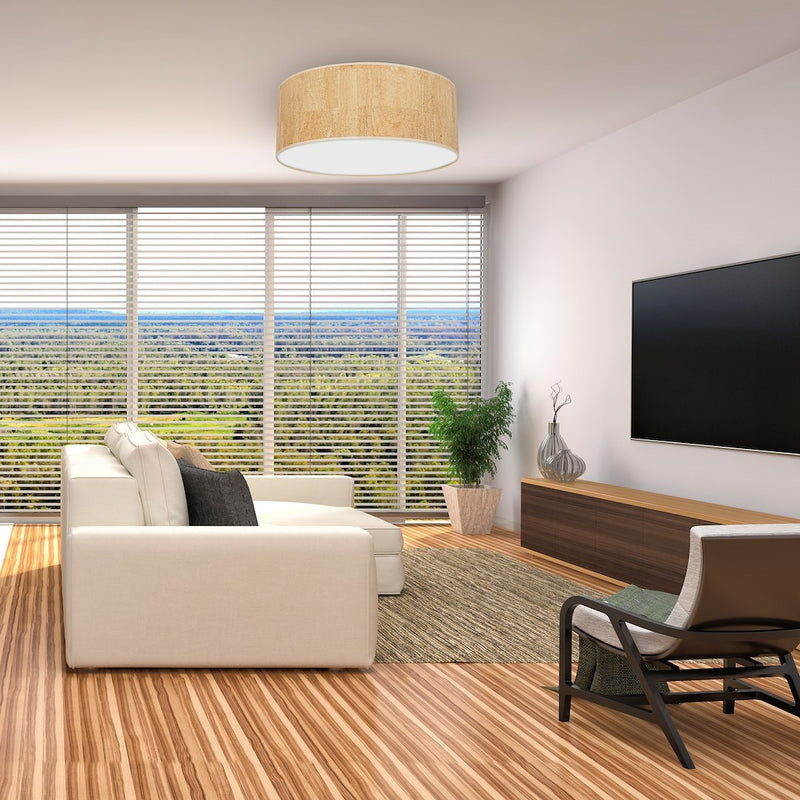 Milagro Cork 3L ceiling lamp E27 H 13cm