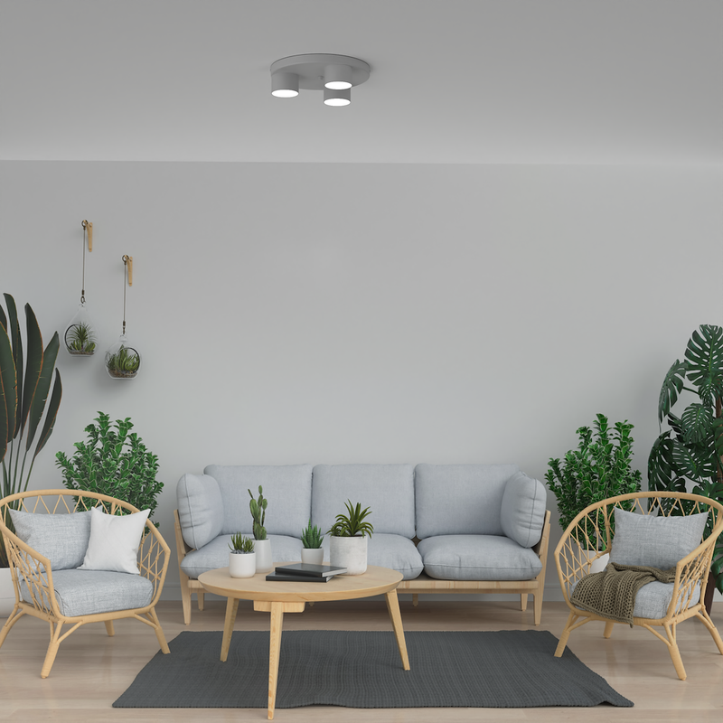 Milagro Dixie 3L ceiling lamp GX53 H 8cm