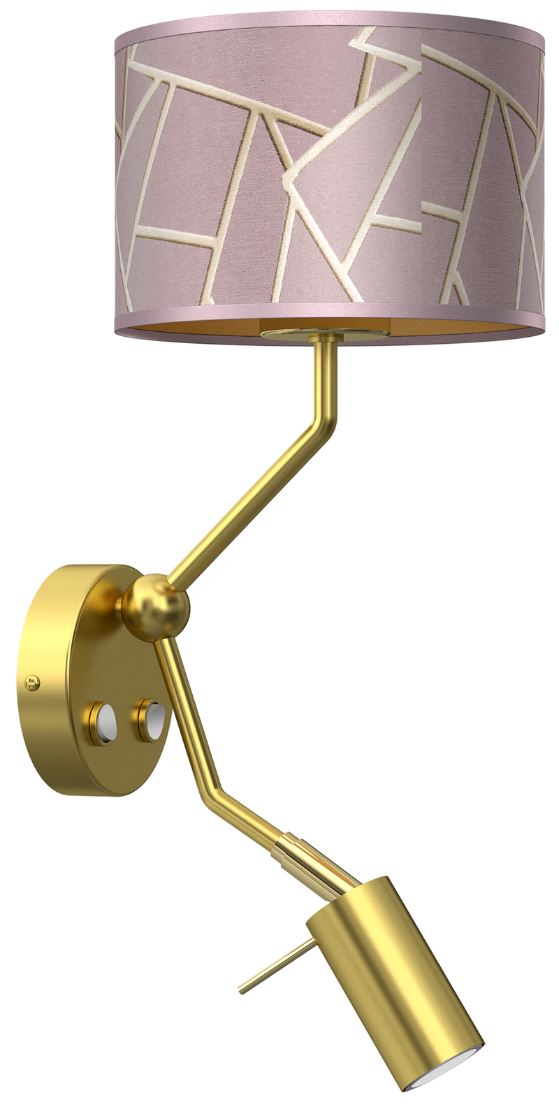 Milagro Ziggy 2L wall sconce lamp E27 / GU10 H 38cm