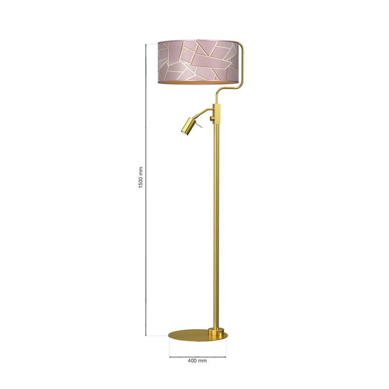 Milagro Ziggy 2L floor lamp E27 / GU10 H 150cm