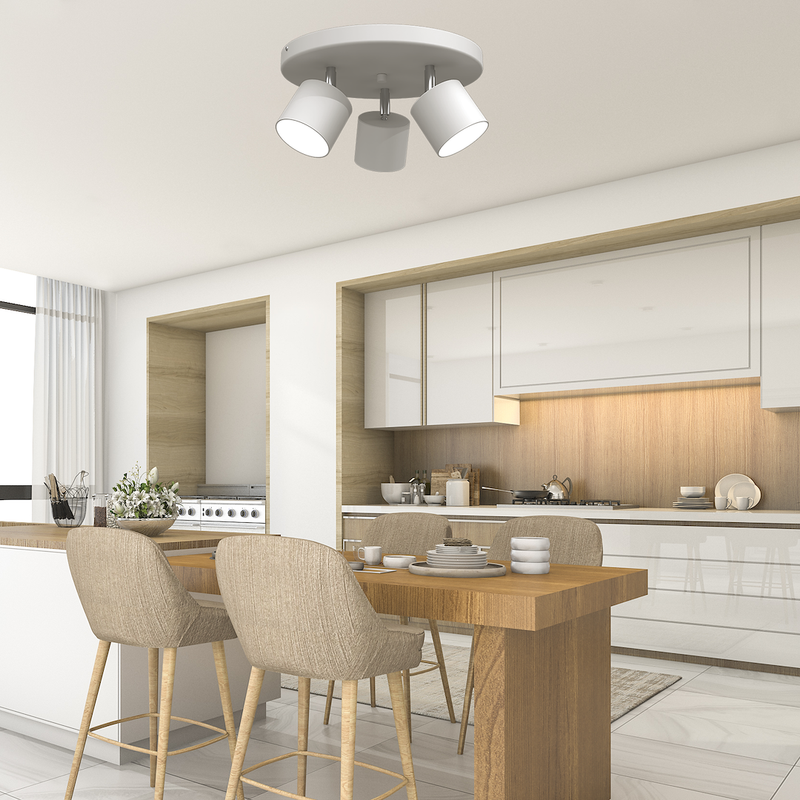 Milagro Dixie 3L ceiling lamp GX53 H 14cm