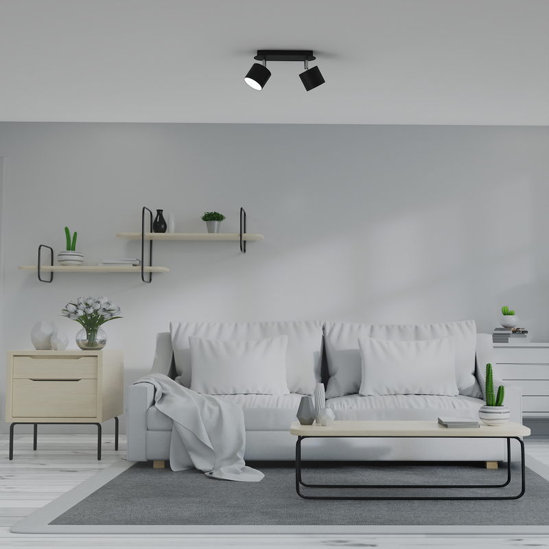 Milagro Dixie 2L ceiling lamp GX53 H 14cm