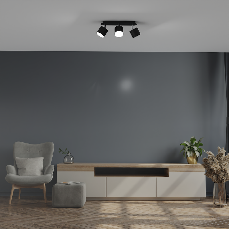 Milagro Dixie 3L ceiling lamp GX53 H 14cm