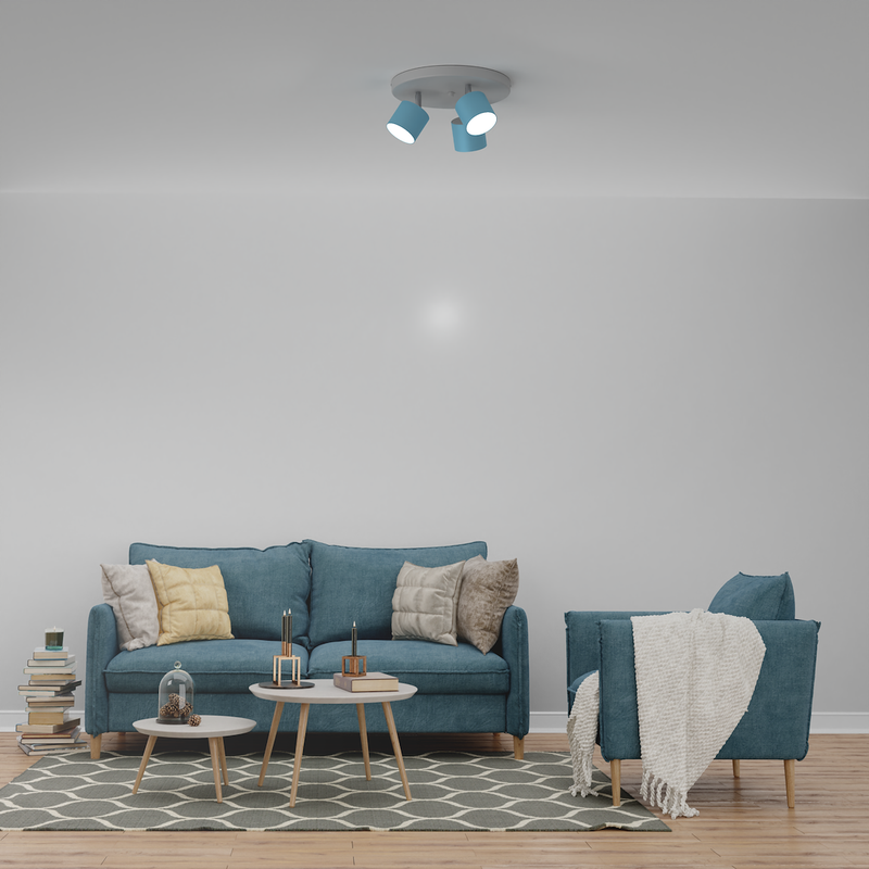 Milagro Dixie 3L ceiling lamp GX53 H 14cm