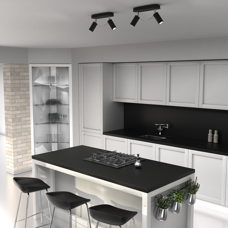 Milagro Preston 2L ceiling lamp GU10 H 14cm