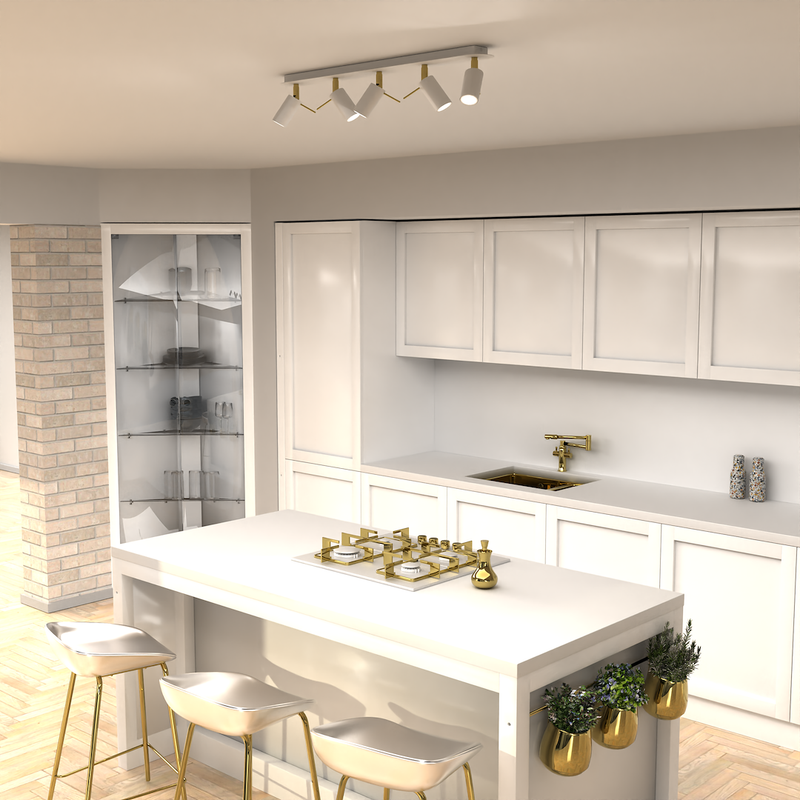 Milagro Preston 5L ceiling lamp GU10 H 14cm