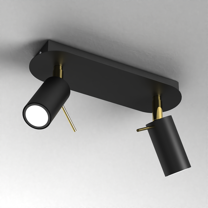 Milagro Preston 2L ceiling lamp GU10 H 14cm