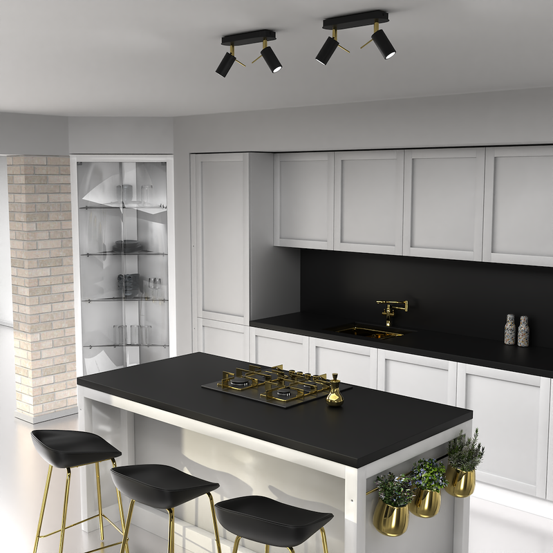 Milagro Preston 2L ceiling lamp GU10 H 14cm