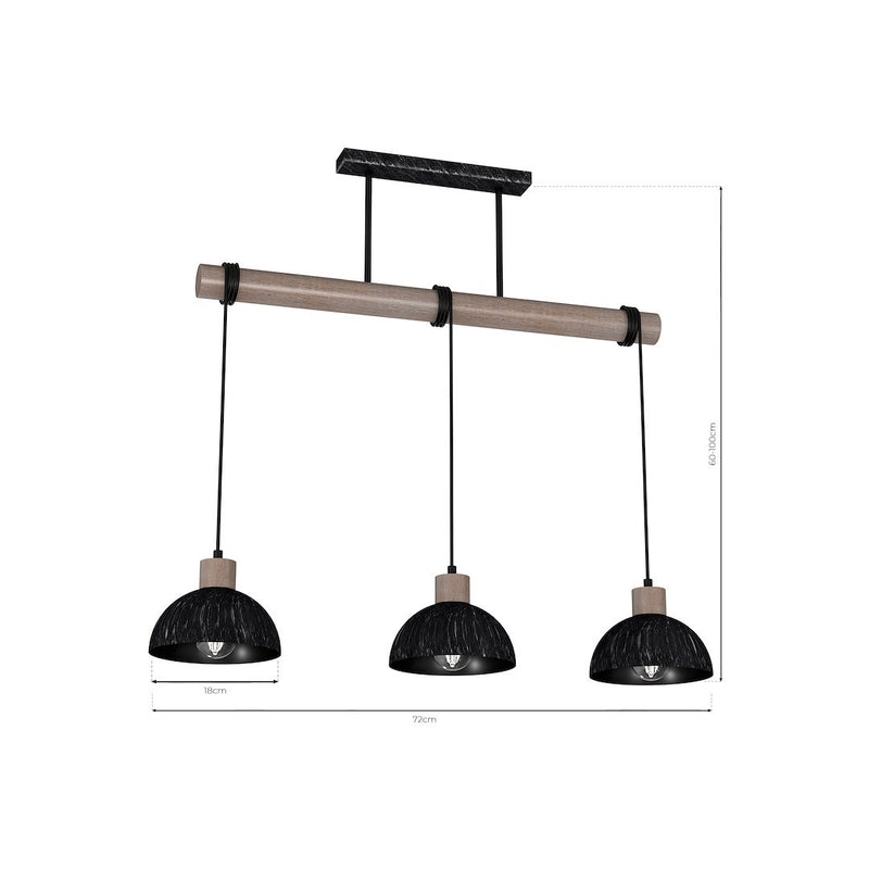 Milagro Eric 3L pendant lamp E27