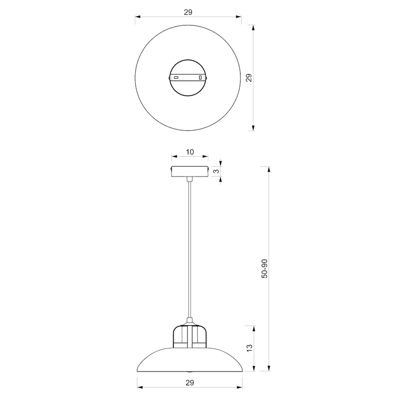 Milagro Felix 1L pendant lamp E27