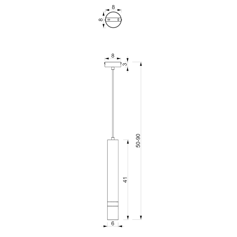 Milagro Joker 1L pendant lamp GU10