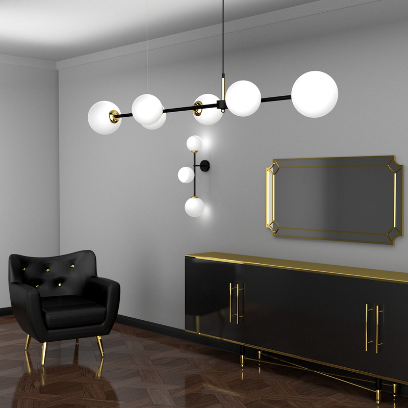 Milagro Pop 6L pendant lamp E14 H 104cm