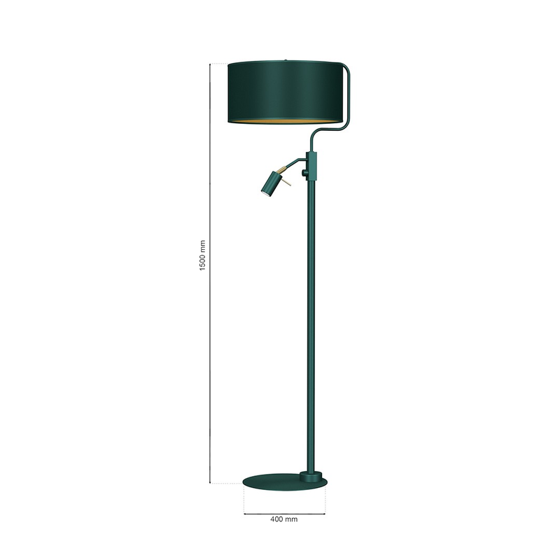Milagro Verde 2L floor lamp E27-GU10 H 150cm
