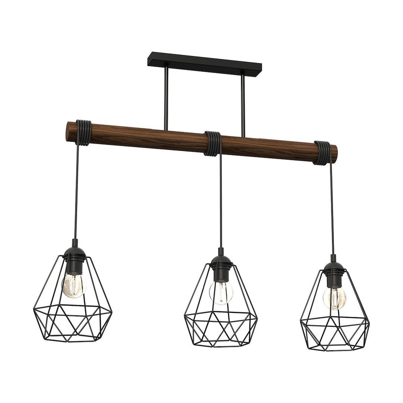 Milagro Acero 3L pendant lamp E27