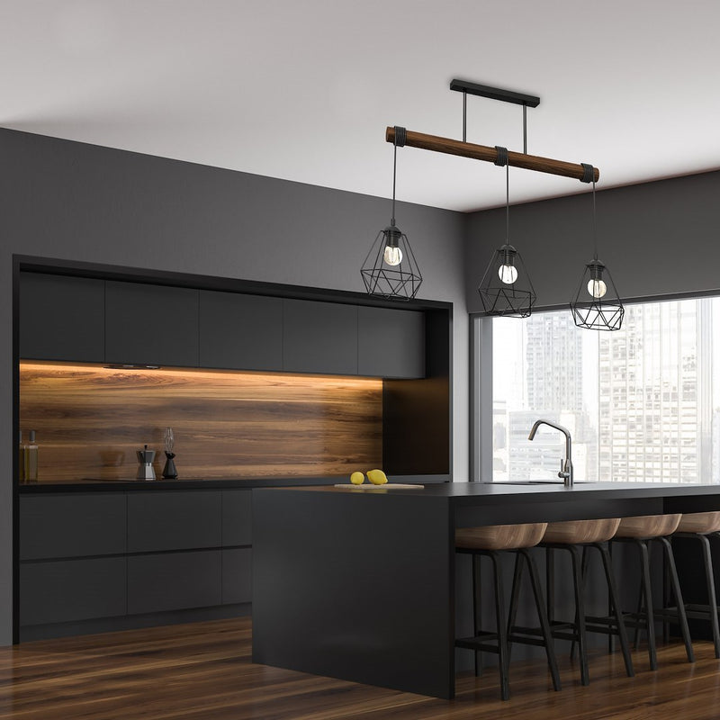 Milagro Acero 3L pendant lamp E27