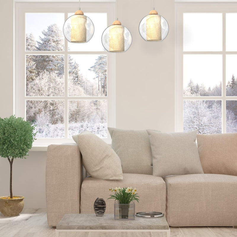 Milagro Tela 3L pendant lamp E27