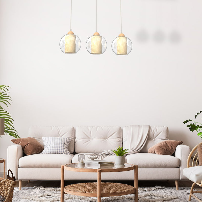 Milagro Tela 3L pendant lamp E27