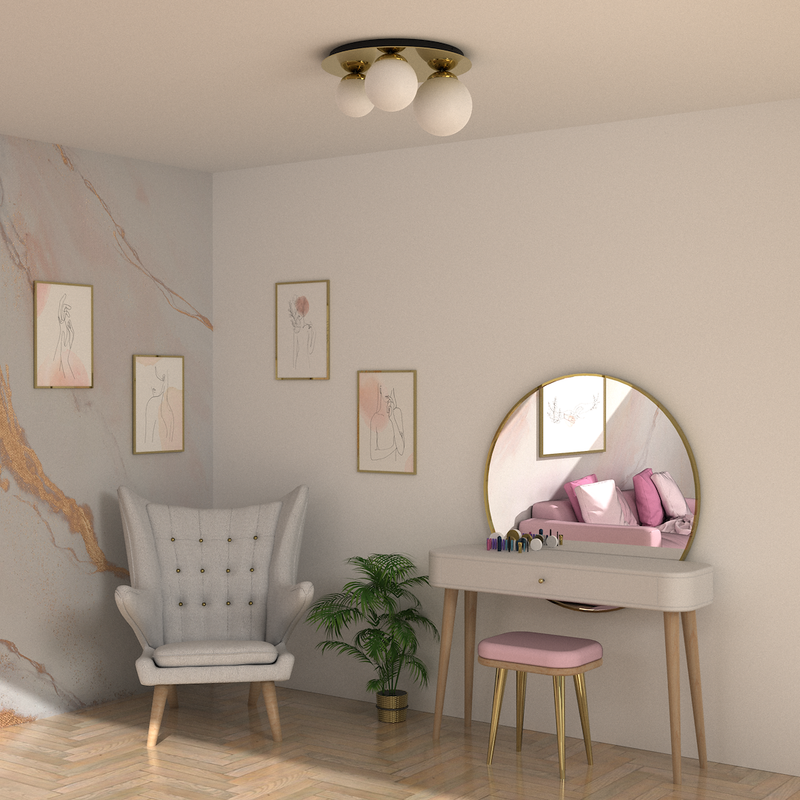 Milagro Plato 3L ceiling lamp E14 H 29cm