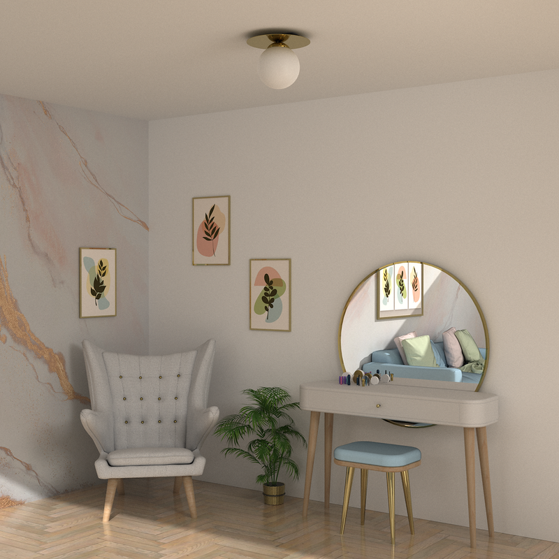 Milagro Plato 1L ceiling lamp E14 H 18cm