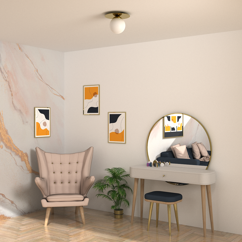 Milagro Plato 1L ceiling lamp E14 H 21cm