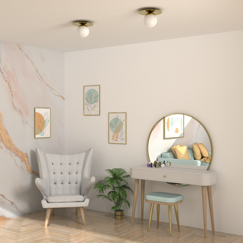 Milagro Plato 1L ceiling lamp E14 H 24cm