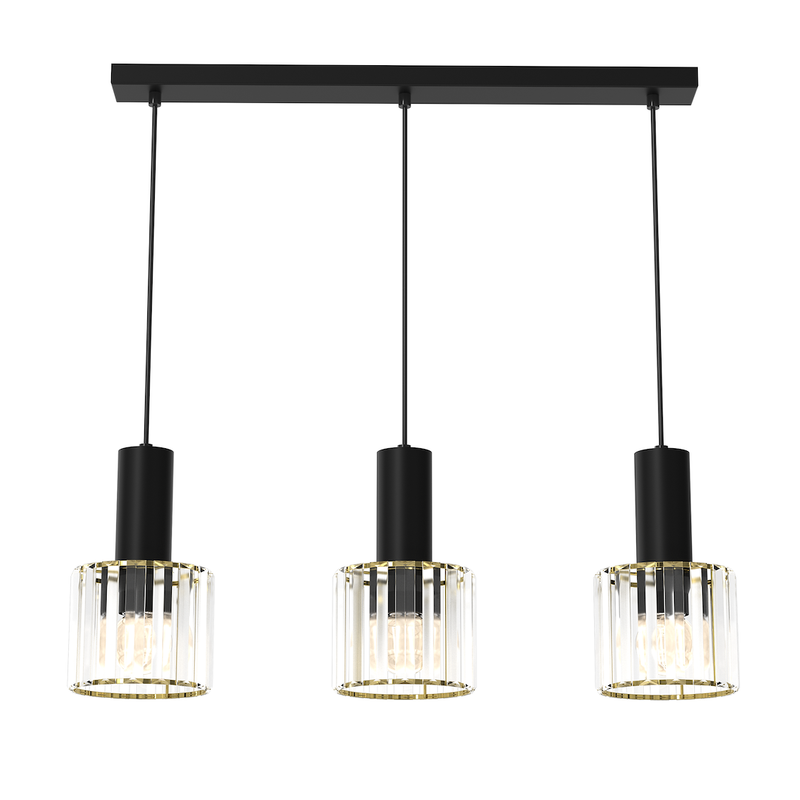 Milagro Cristal 3L pendant lamp E27