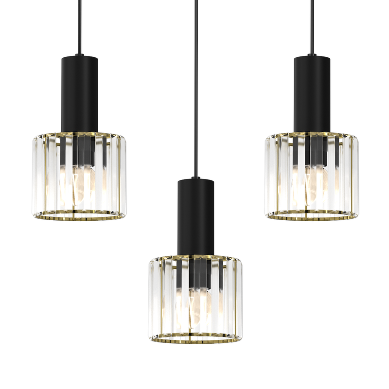 Milagro Cristal 3L pendant lamp E27