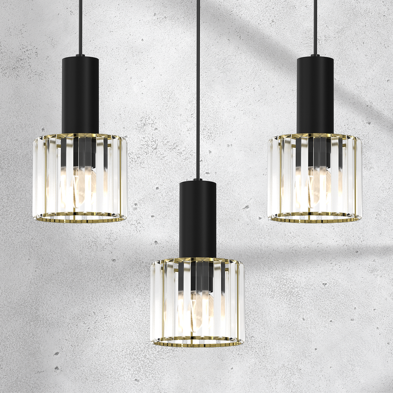 Milagro Cristal 3L pendant lamp E27