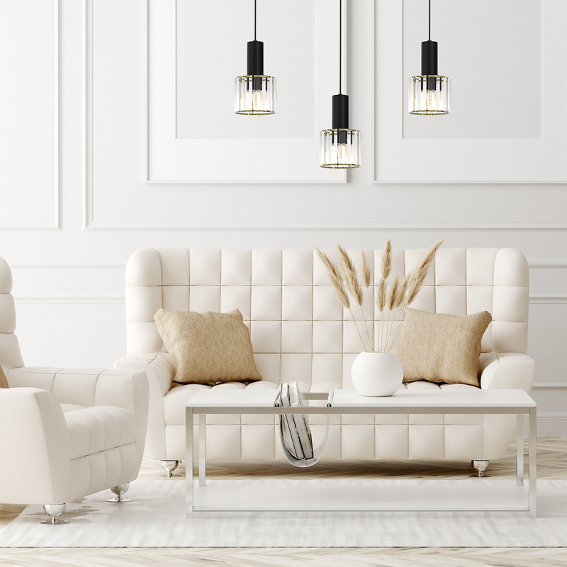 Milagro Cristal 3L pendant lamp E27