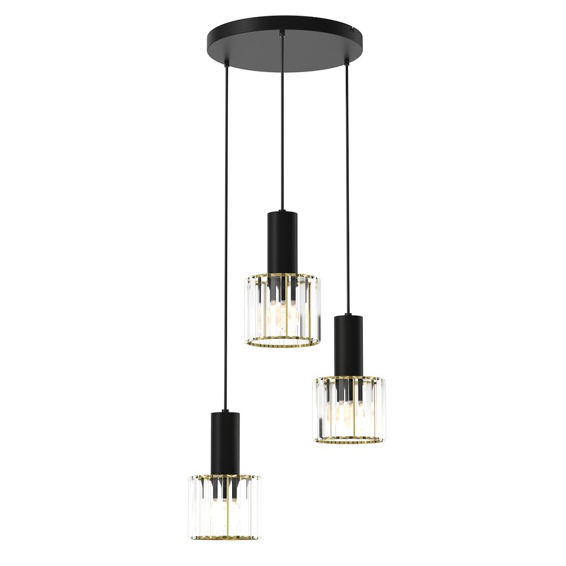 Milagro Cristal 3L pendant lamp E27