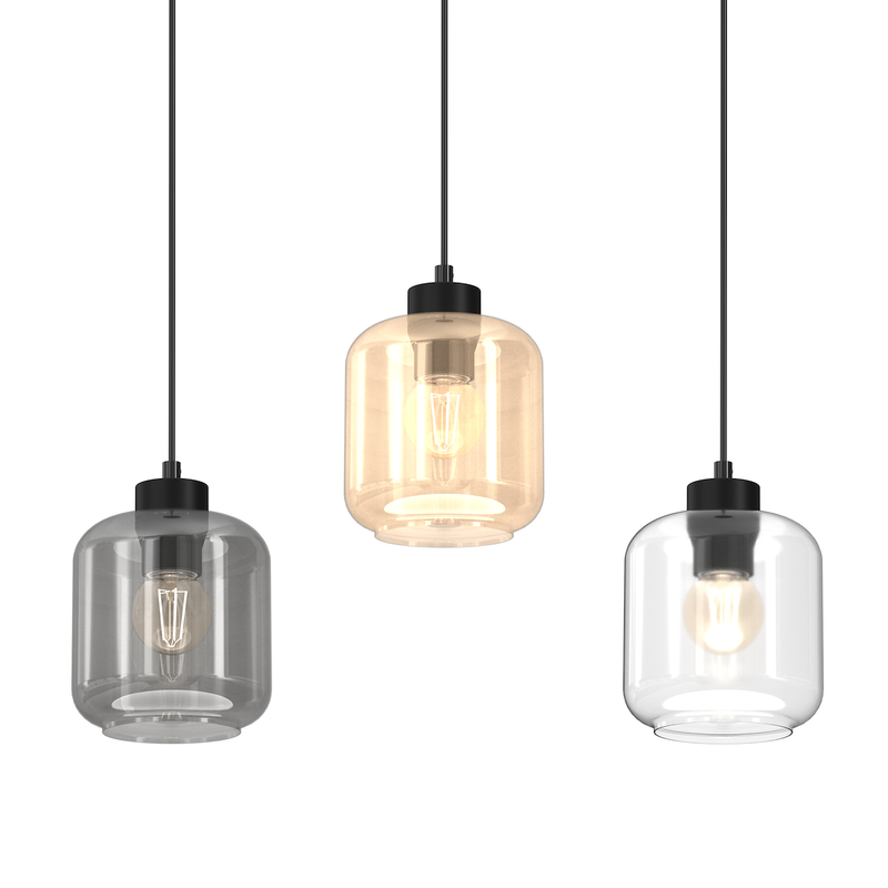 Milagro Sombra 3L pendant lamp E27