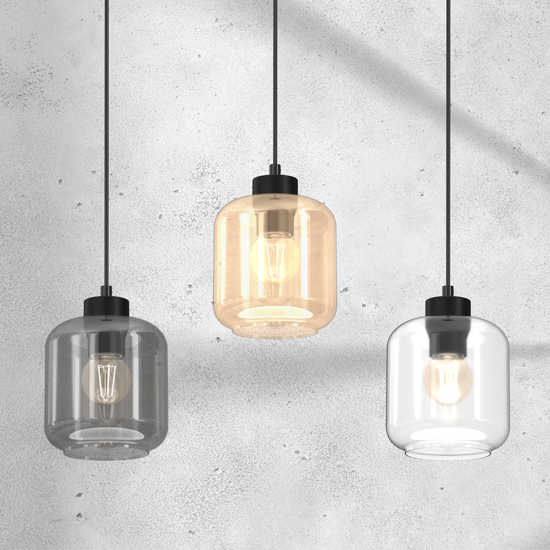 Milagro Sombra 3L pendant lamp E27