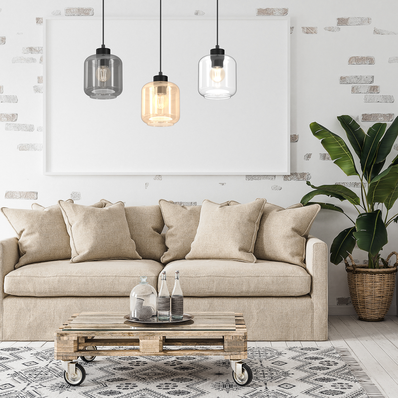 Milagro Sombra 3L pendant lamp E27