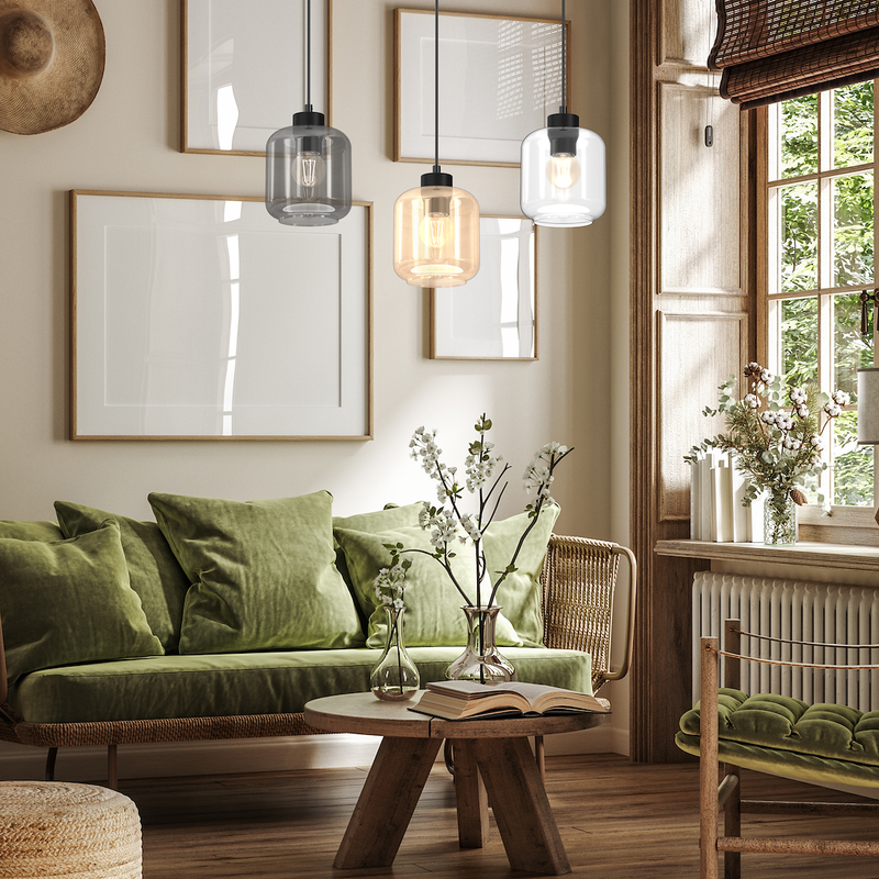 Milagro Sombra 3L pendant lamp E27