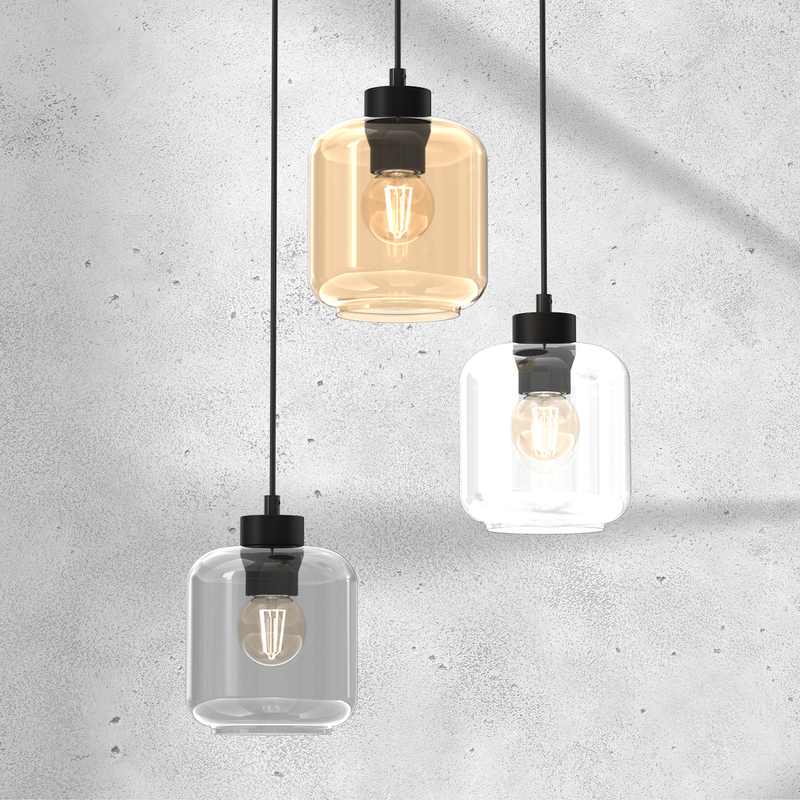 Milagro Sombra 3L pendant lamp E27