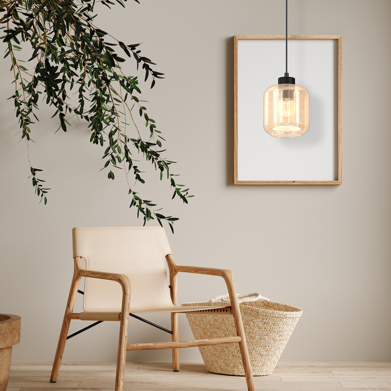Milagro Sombra 1L pendant lamp E27