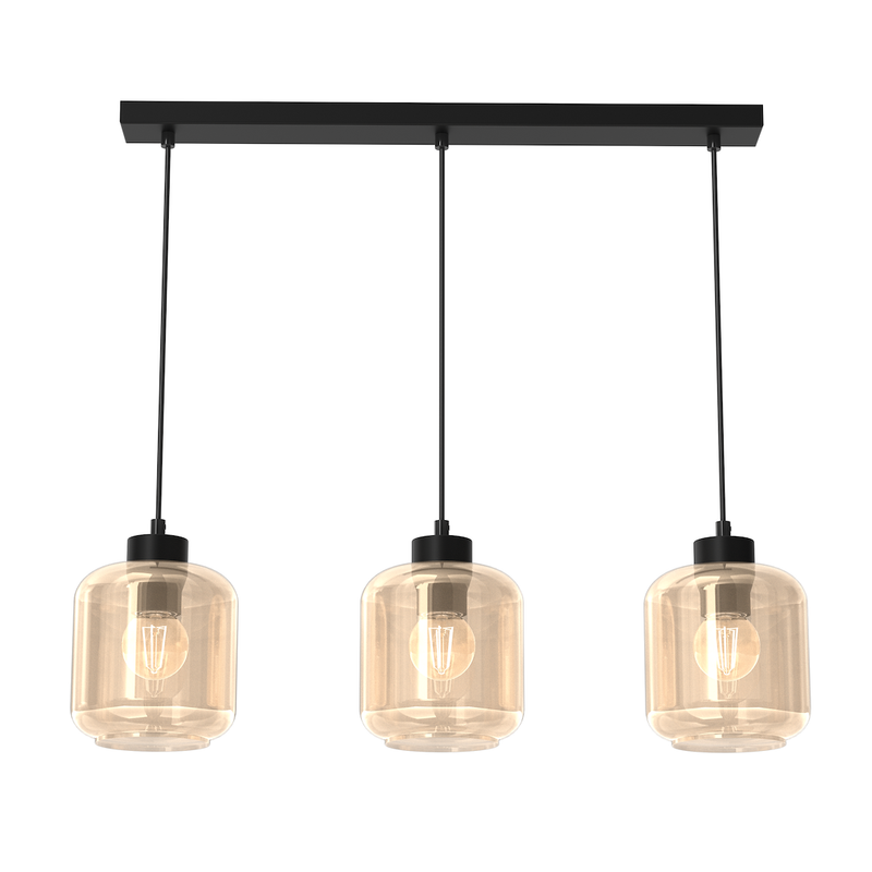 Milagro Sombra 3L pendant lamp E27