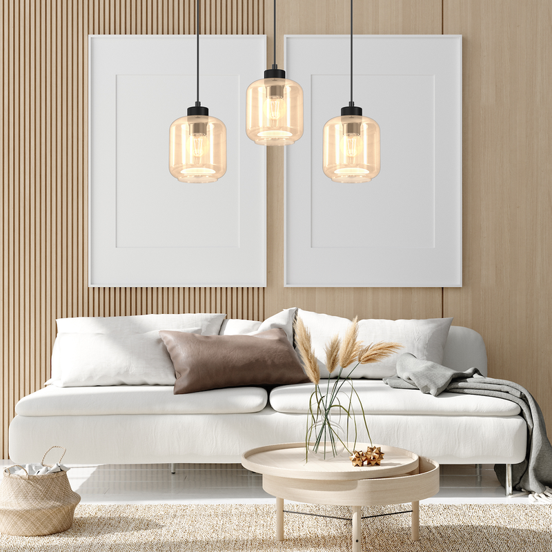 Milagro Sombra 3L pendant lamp E27