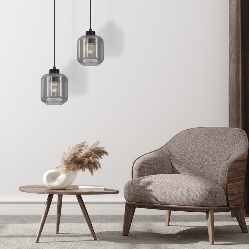 Milagro Sombra 1L pendant lamp E27