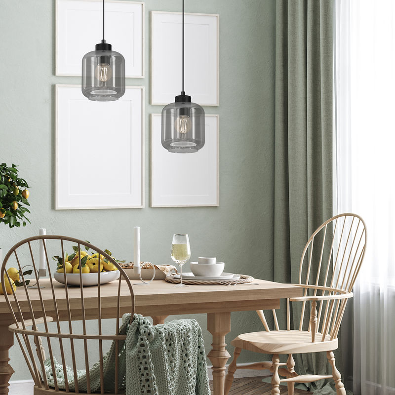 Milagro Sombra 1L pendant lamp E27