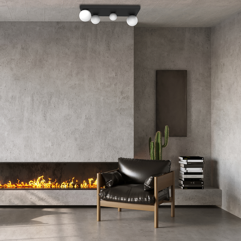 Milagro Bibione 4L ceiling lamp G9 H 15cm